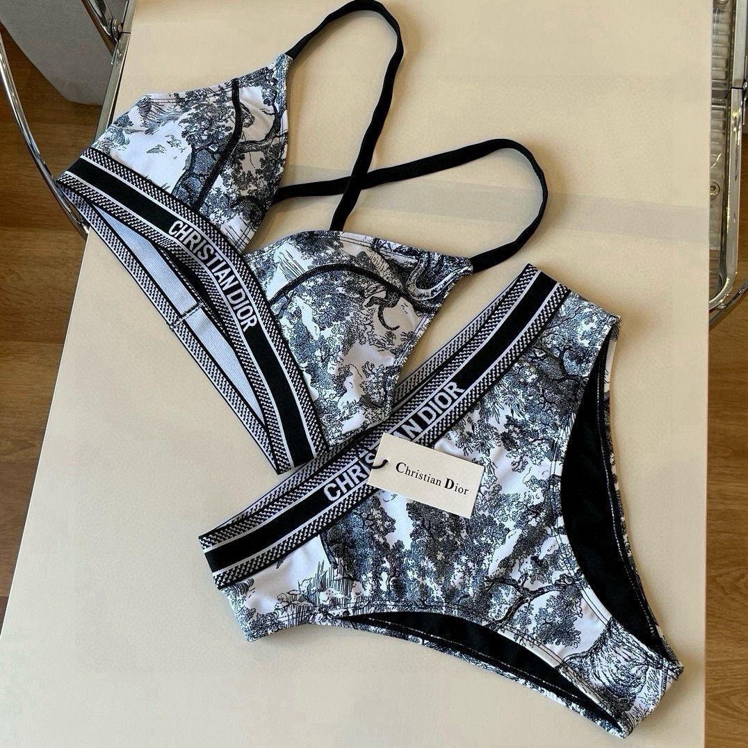 Black & white bikini