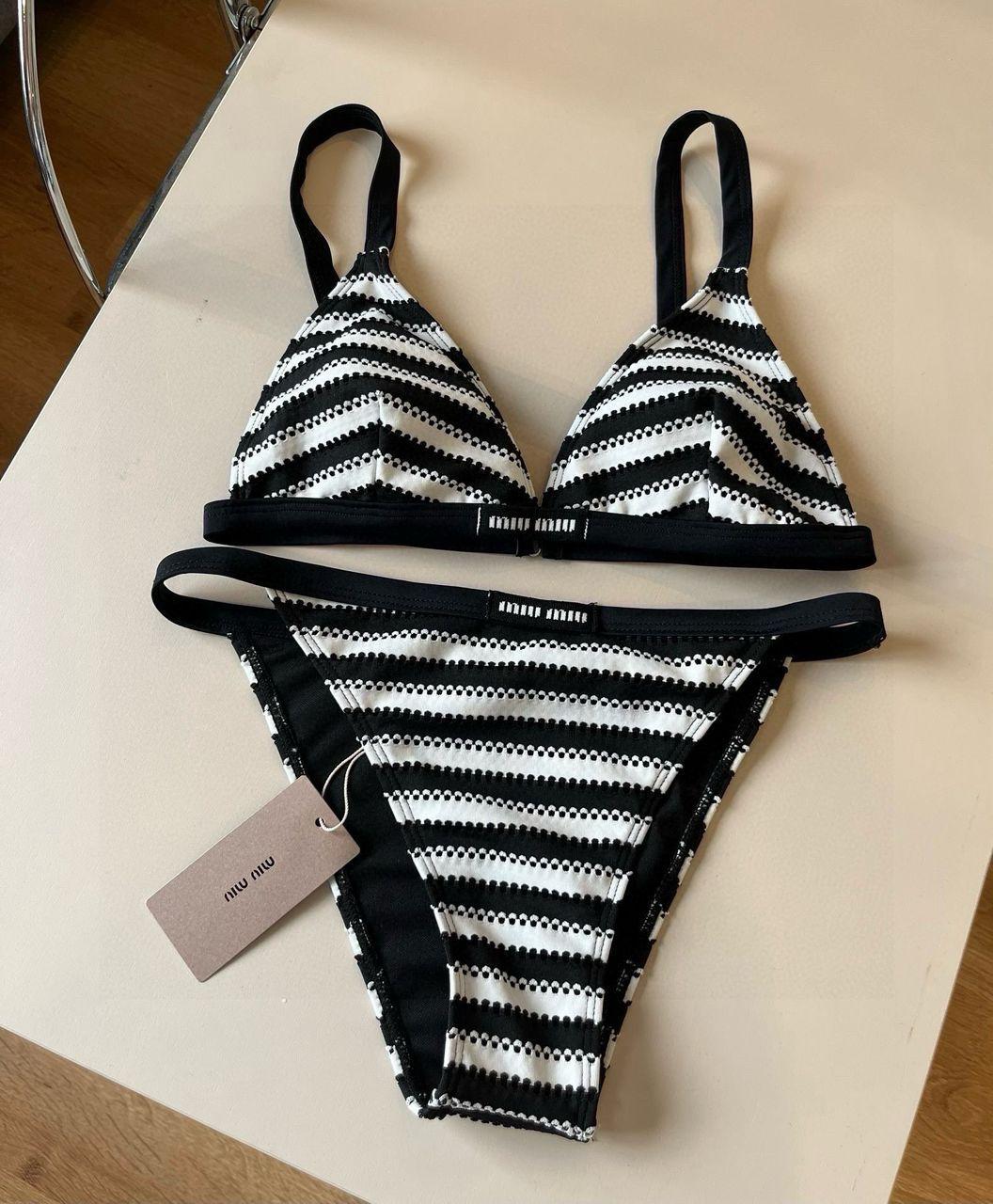 Black and white bikini
