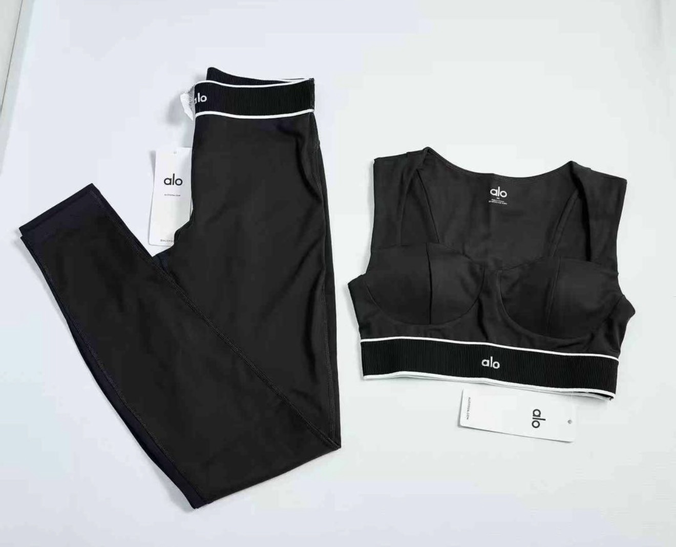 Black leggings set