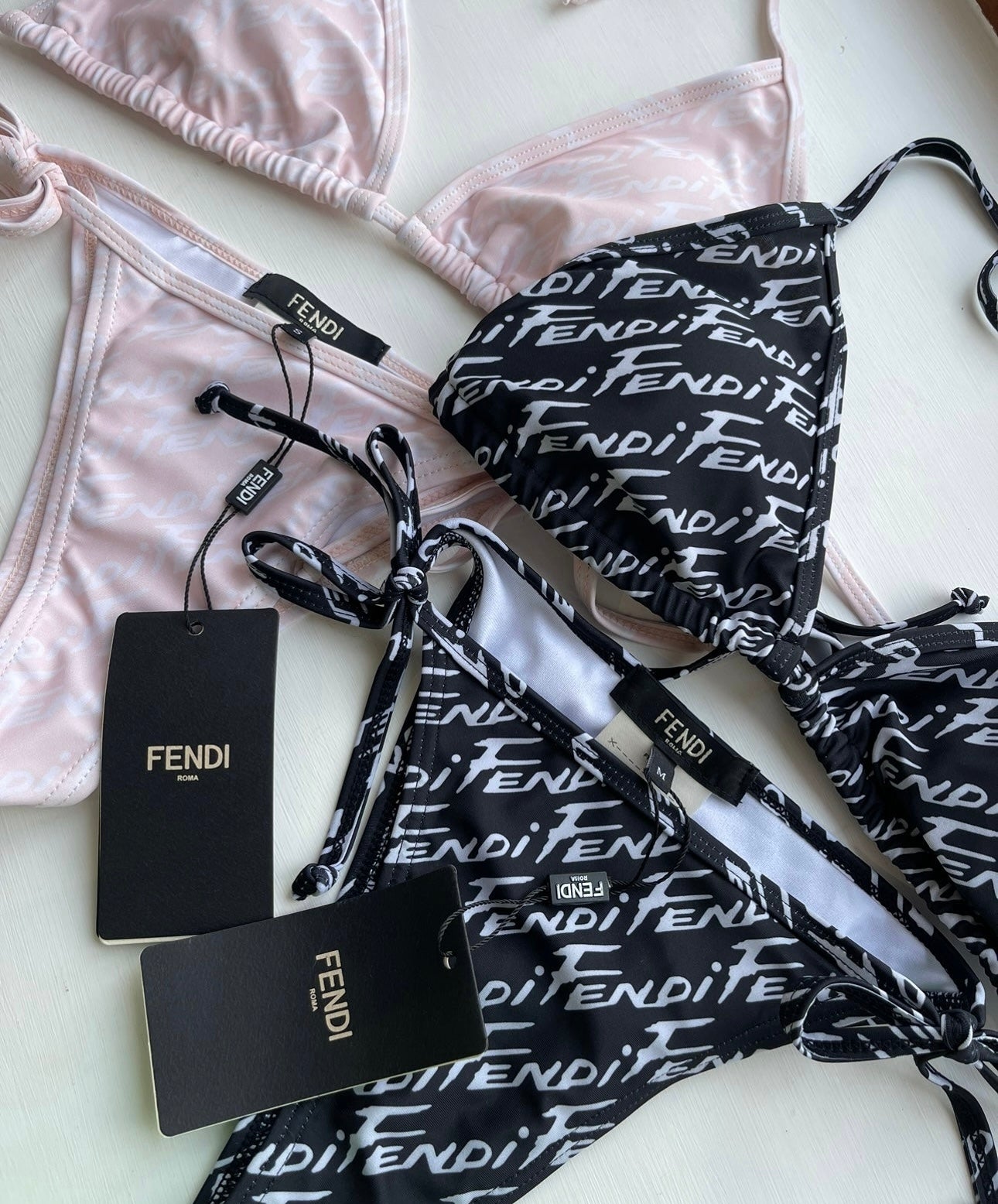Black & white bikini