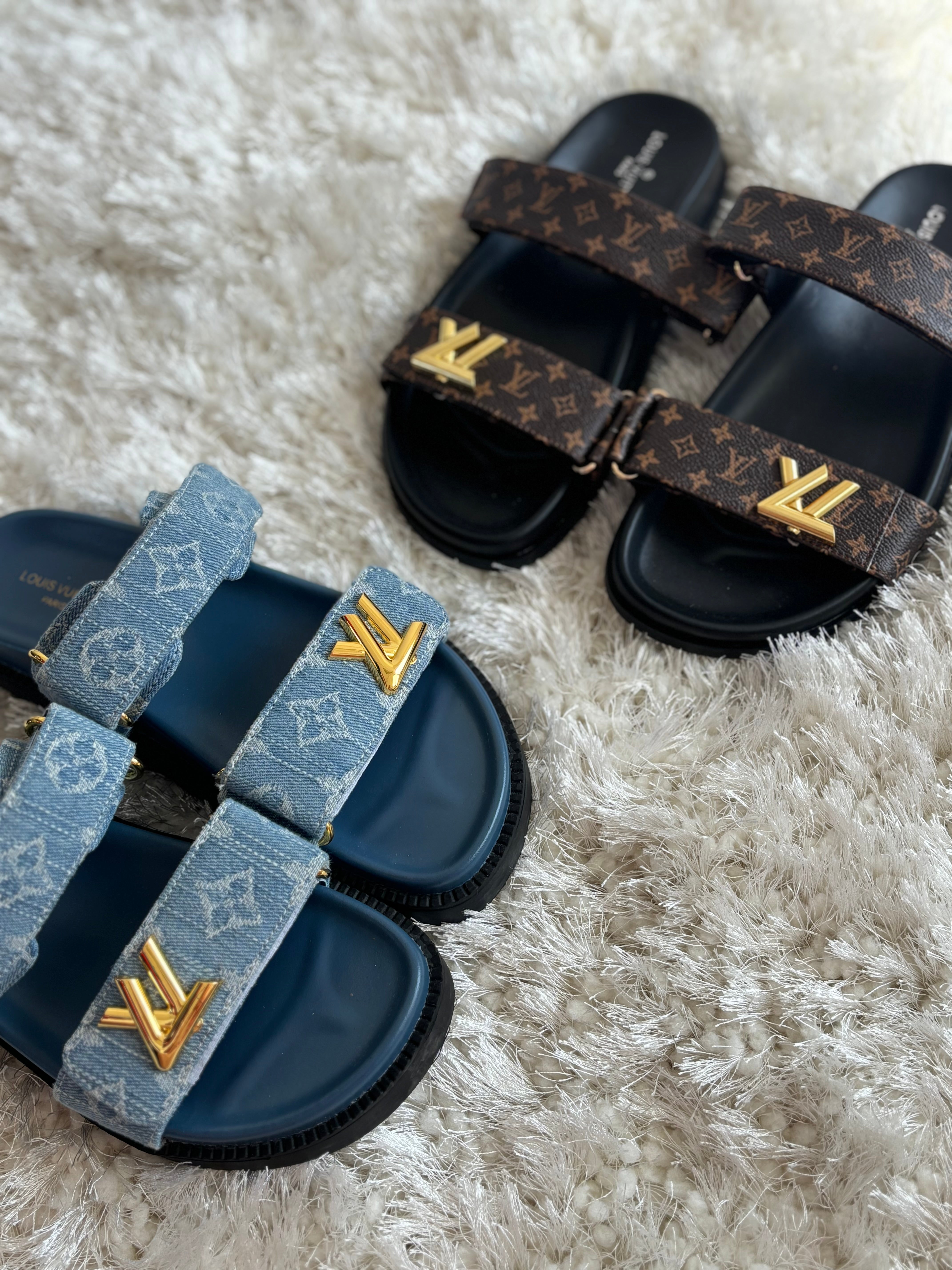 Brown & black sandals
