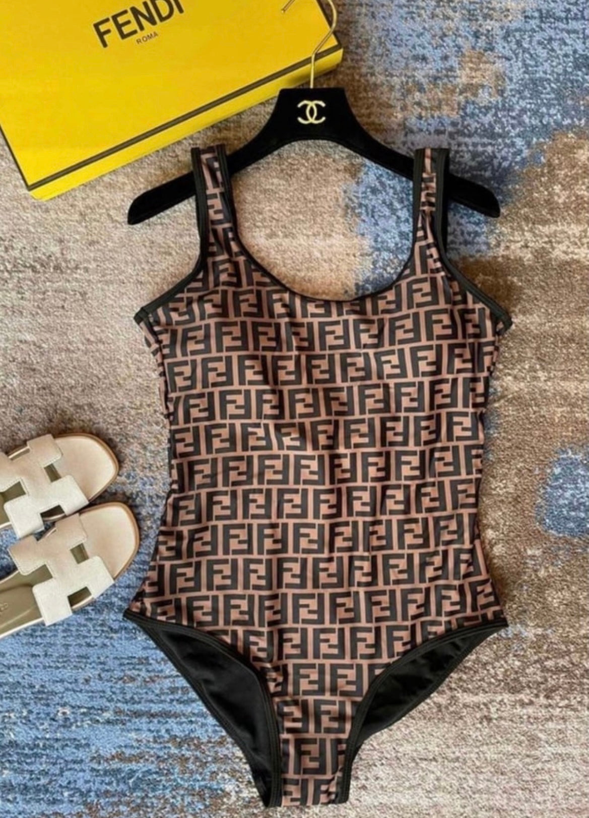 Brown swimsuit