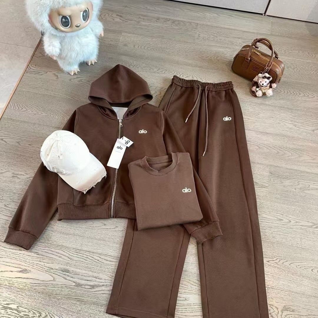 Chocolate brown 3 piece tracksuit