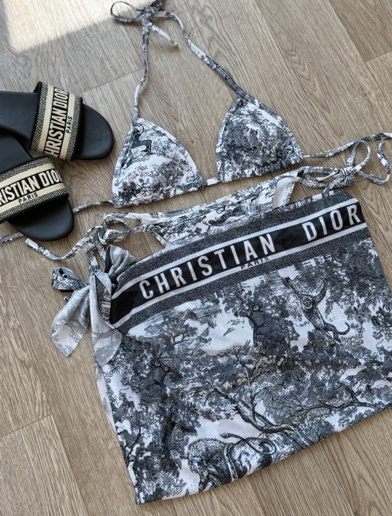 black 3 piece bikini set