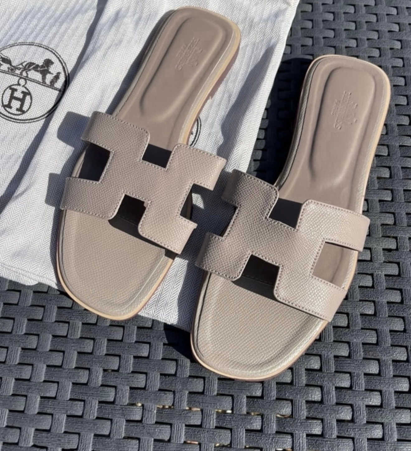Light brown sandals in stock