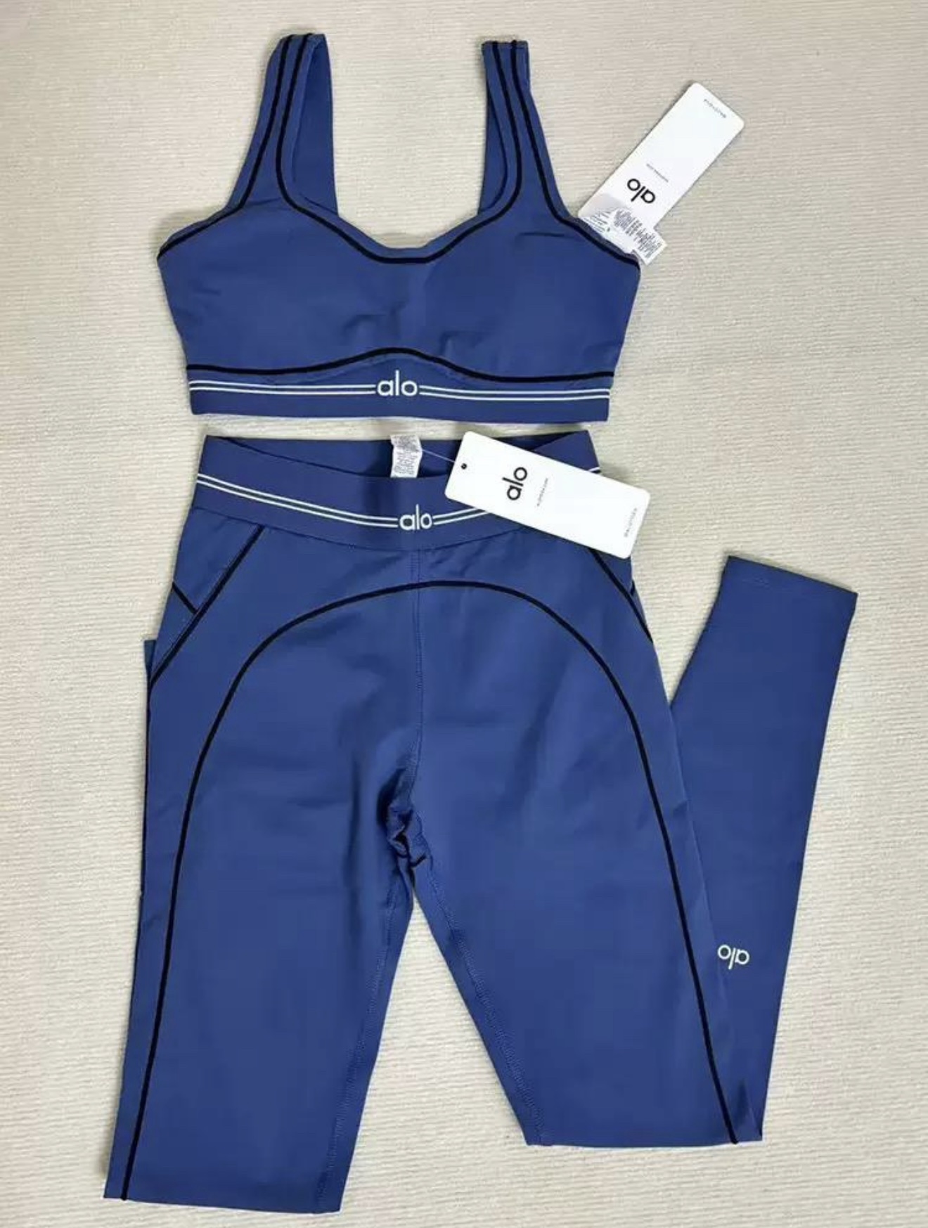 Navy blue leggings set