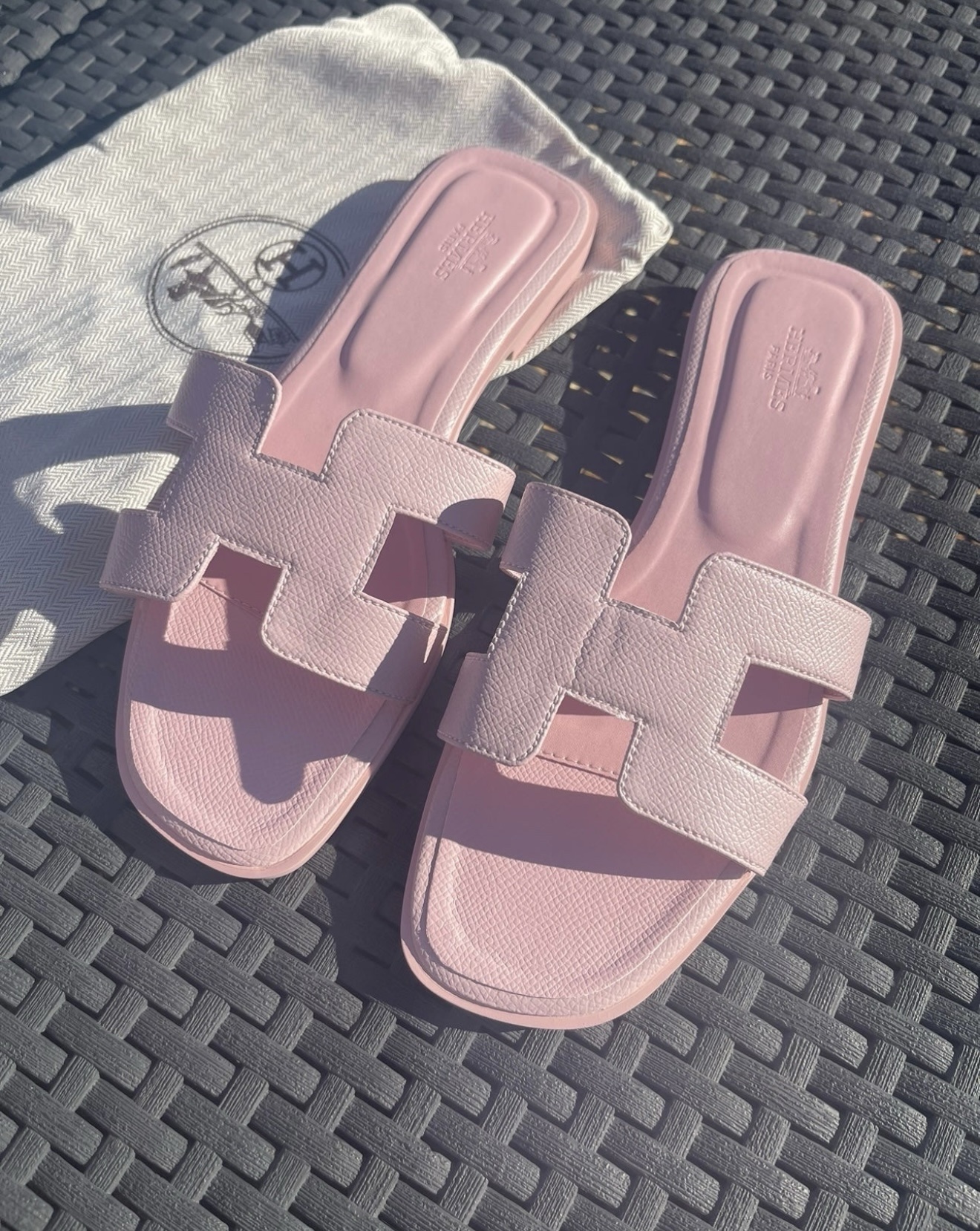 Pink sandals in stock