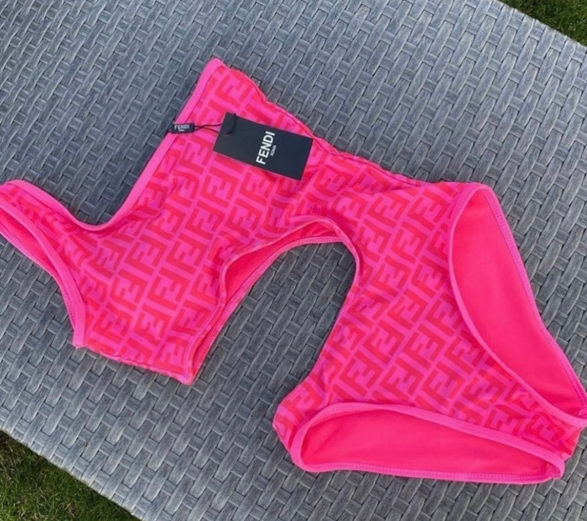 Pink swimsuit