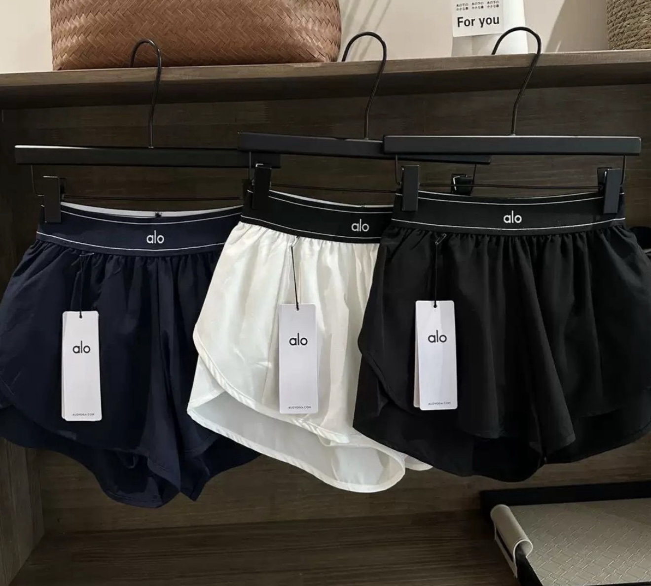 black & white shorts in stock