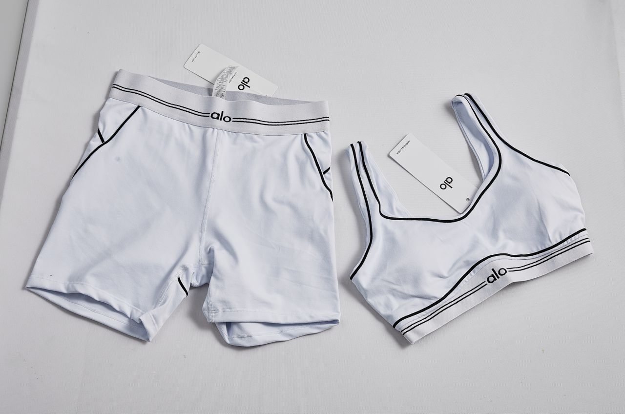 White shorts set
