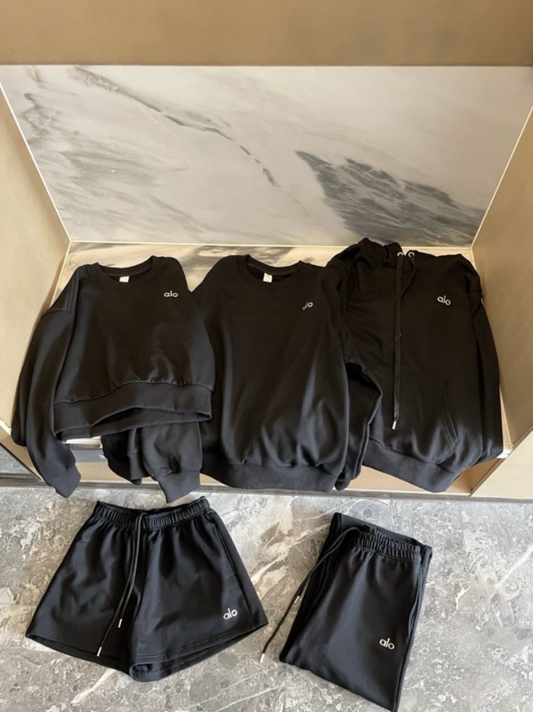 black loungewear