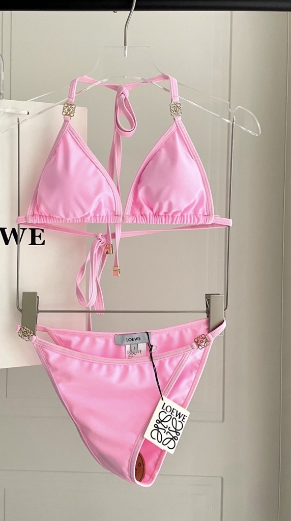 bright pink bikini