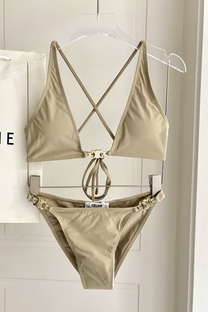 beige bikini