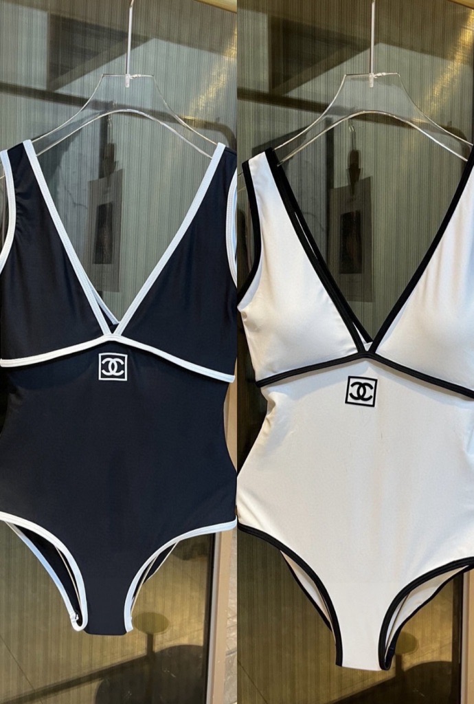 black or white swimsuit