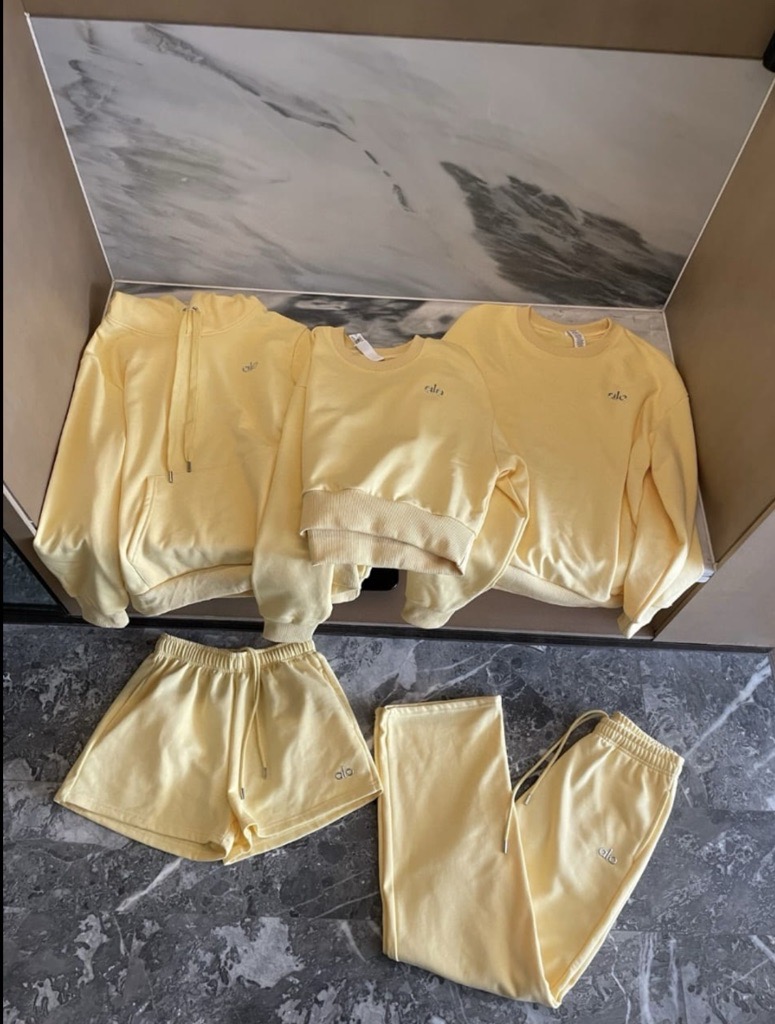 yellow loungewear