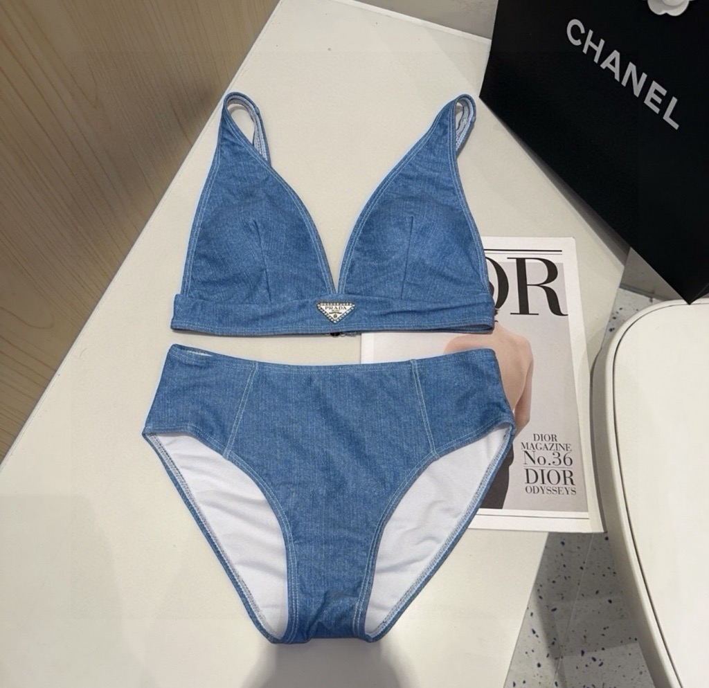 denim blue bikini