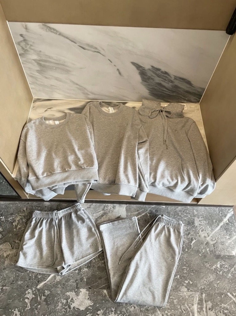 grey loungewear