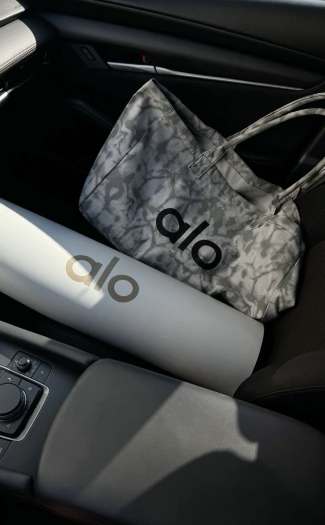 grey tote bag