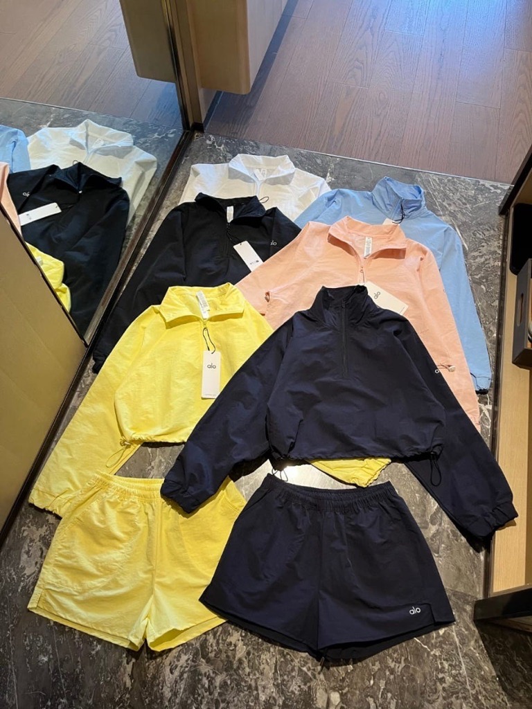 3 quarter zip shorts & jacket sets
