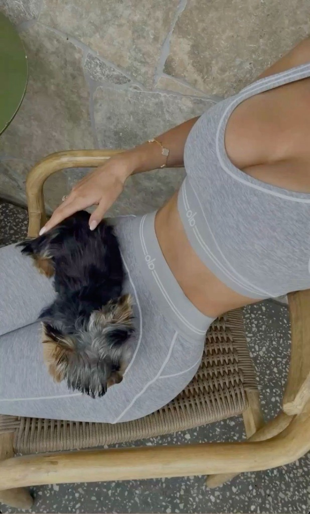 light grey leggings set