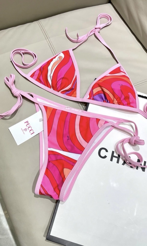 pink & red bikini