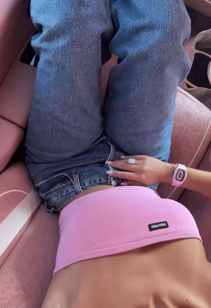 pink boob tube top