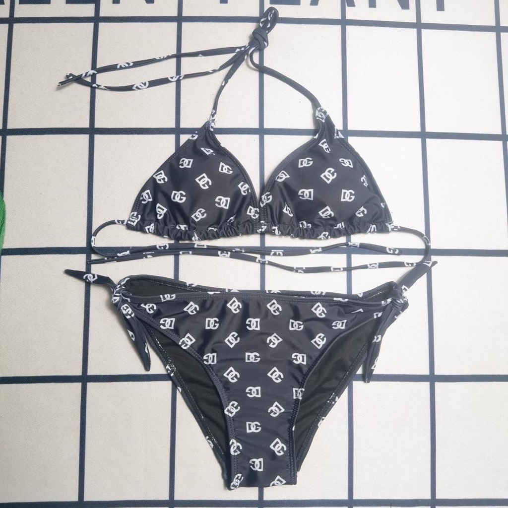 black & white bikini