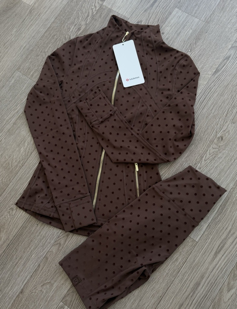 chocolate brown polka shorts set
