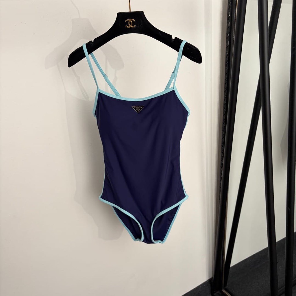 navy & blue swimsuit