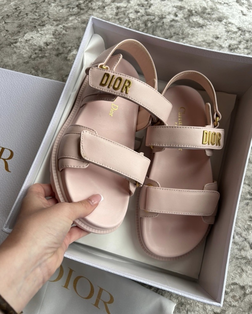 baby strap  pink sandals in stock