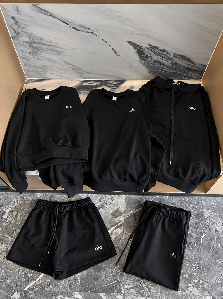 black loungewear