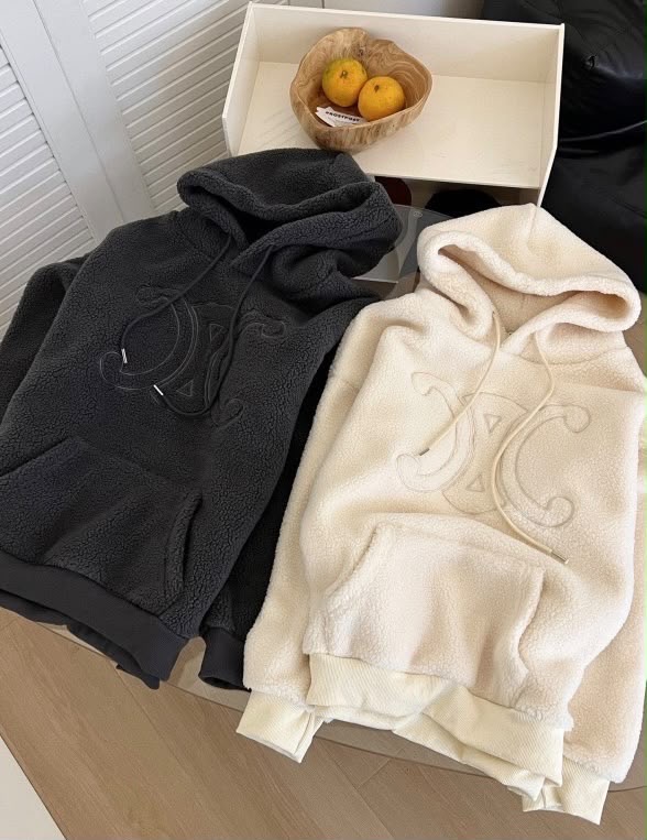 black & cream hoodie